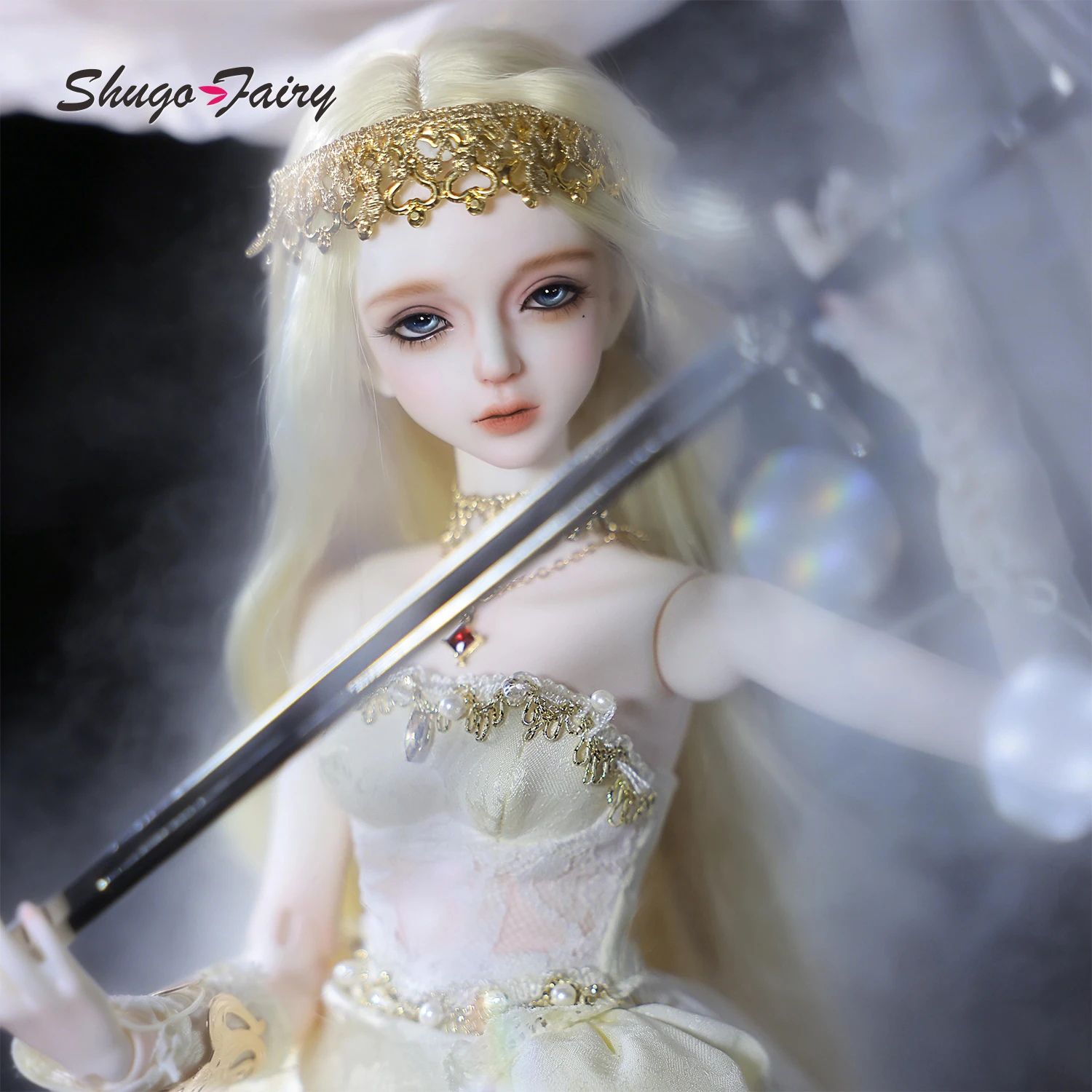 

Коллекционная шарнирная кукла BJD 1/4 ShugaFairy, полный комплект, ручная работа, из полимерной смолы, в стиле европейского классического ангела