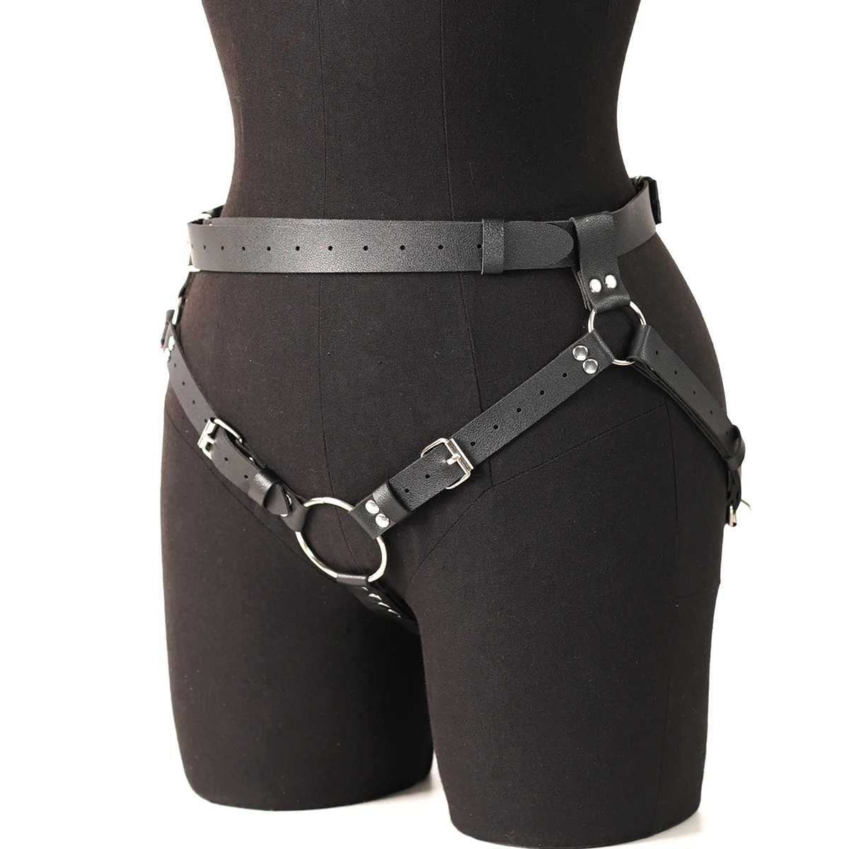 Men's exclusive PU leather thigh strap, waist strap, fashionable and practical holiday carnival clothing decoration accessories image 4