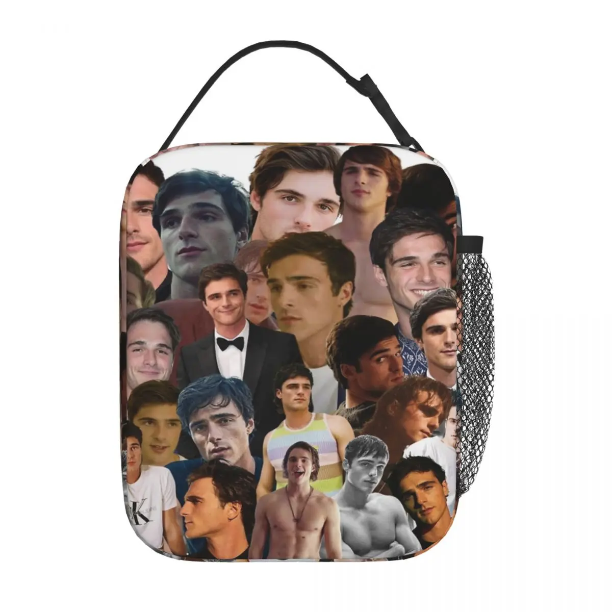 

Jacob Elordi Photo Collage Product Insulated Lunch Bag For School Food Container Portable Cooler Thermal Bento Box