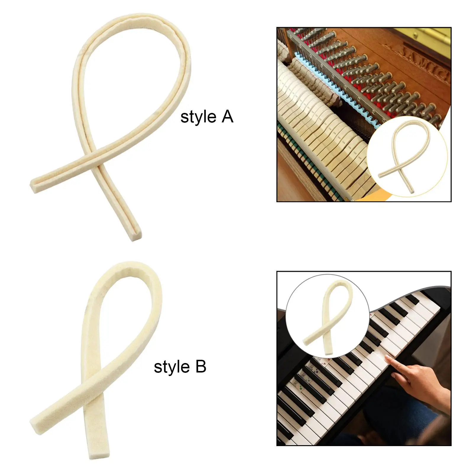 

Piano Mute Felt Strip Wool Durable Sound Dampening Tool for Professional Quiet Practice and Repair