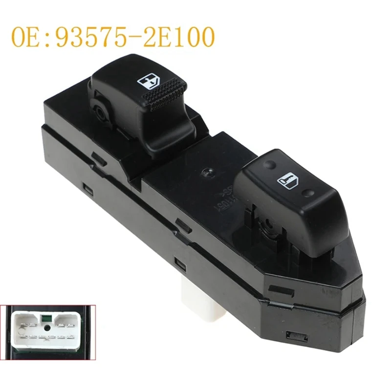 93575-2E100 Front Right Side Door Power Window Switch Window Lifter Control Button For Hyundai Tucson 2005-2013 Spare Parts