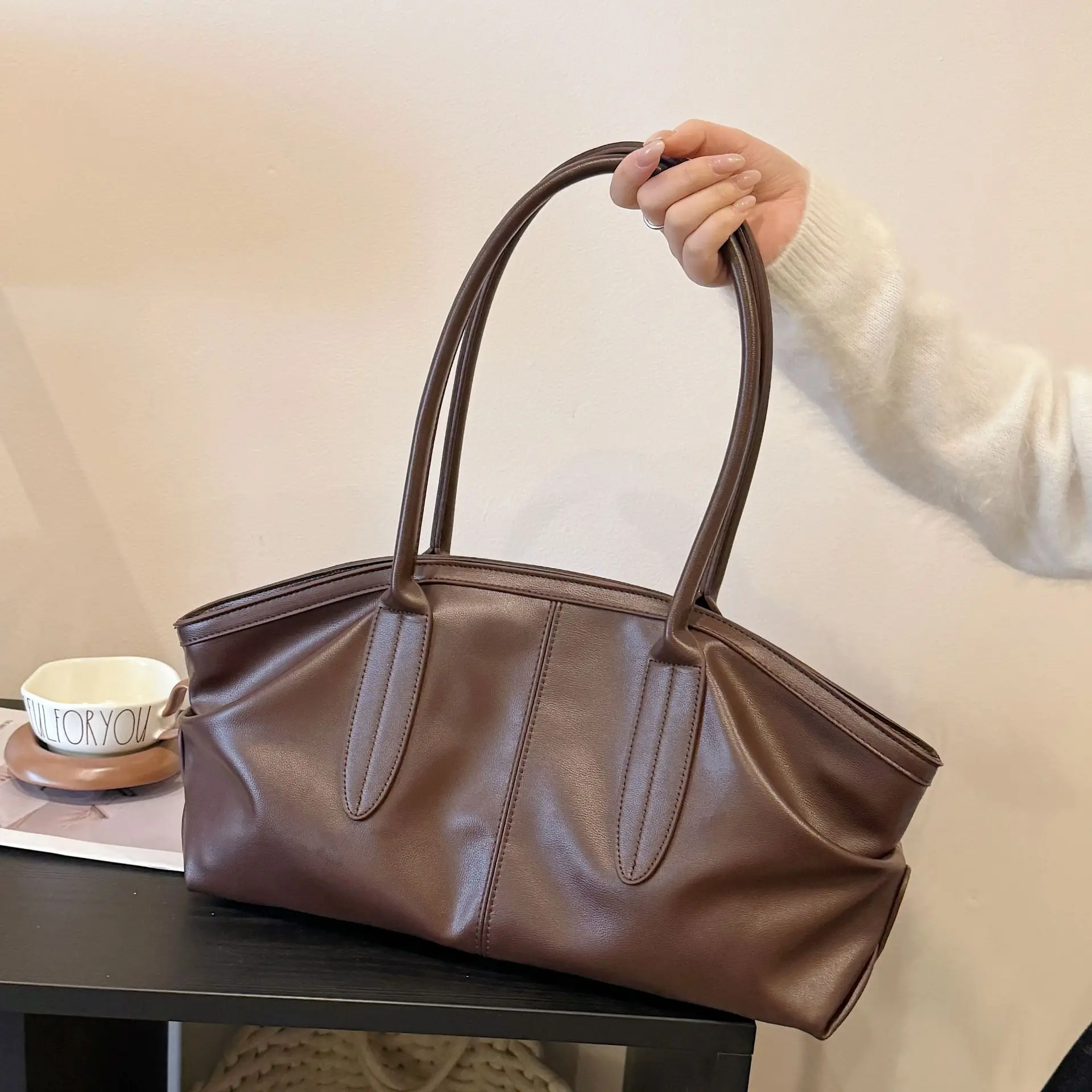 

Fashion women Shoulder Bag large capacity Elegant Luxury Ladies handbag pu leather big lady totes Designer bolsas black