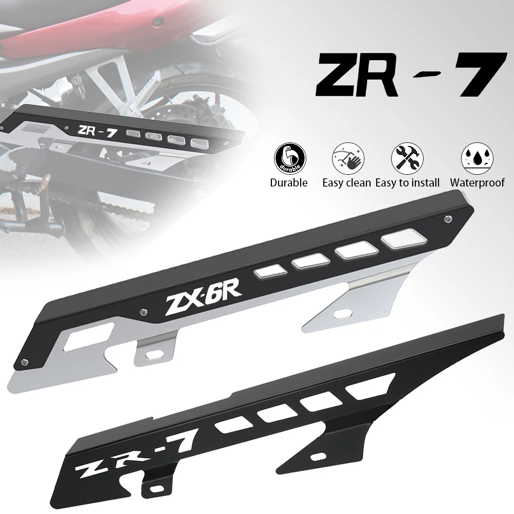 

Motorcycle ZX6R ZR7 ZR7S Chain Cover Protector Chain Guard Protection For Kawasaki ZR-7 ZR 7S 1999-2004 ZX-6R ZX 6R 1998-2002 zx