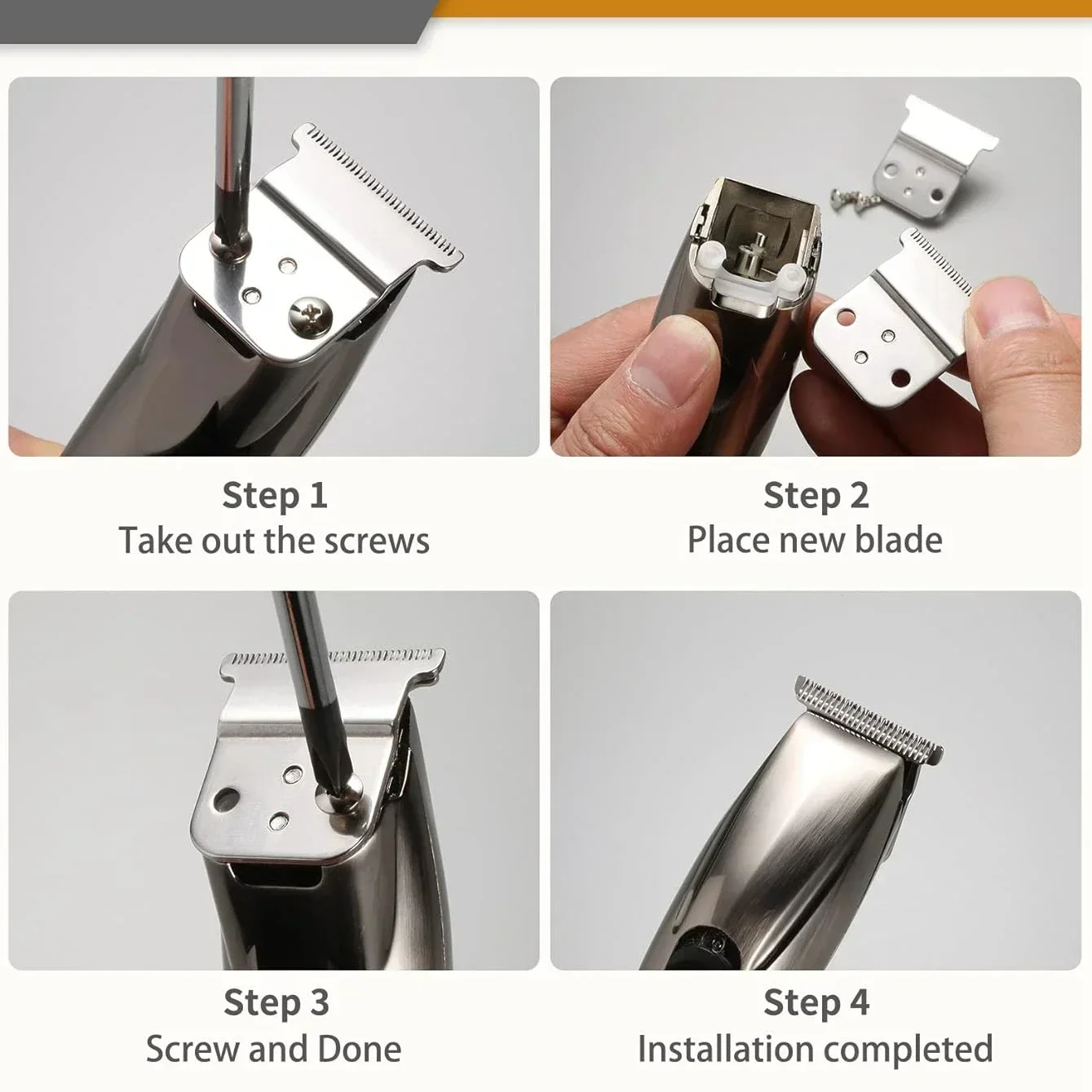 مجموعة شفرات بديلة مناسبة لقادين Andis Slimline Pro Li D7، D8، D7 # 32655، د8 # 32105, # 32400، صفر فجوة #5