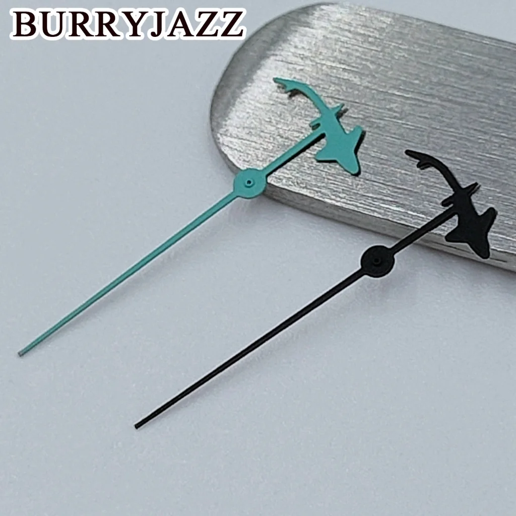 BURRYJAZZ NH35 NH36 NH38 7S26 7S36 4R35 4R36 นาฬิกามือสองสีดํา Rose Gold สีฟ้าสีเขียวสีแดงสีส้มมือสองมือ