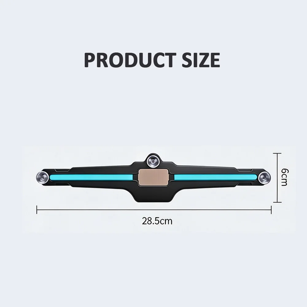Solar Car Warning Strobe Light Led Glass Triangle Window Decorative Accessory Imitation Of The Intelligent Driving Blue Light