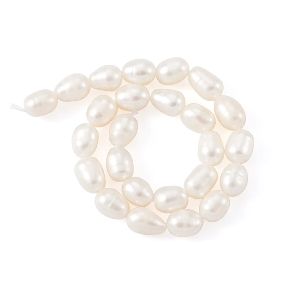 1 Strand Grade A Natural Freshwater Pearl Bead Strands for Idea Mother's Day Gift Rice Bead DIY Necklaces Bracelets Making