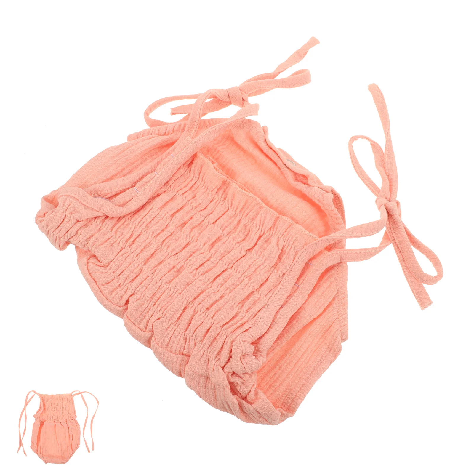 

Baby Cotton Linen Romper 0-3 Months Non Sleeve Outfit Comfortable Soft Adjustable Shoulder Stylish Jumpsuit Summer Clothing