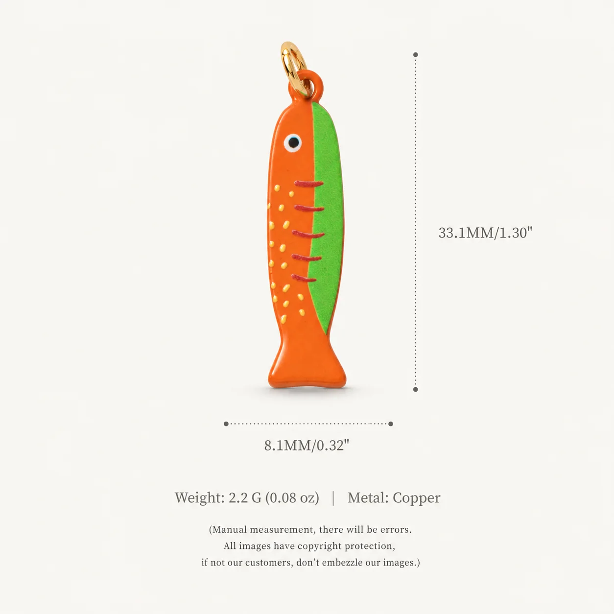Modische Neue Sommerliche Ozean-Stil Bunte Kleine Fisch DIY Anhänger Charms für Schmuckherstellung – Detail 5