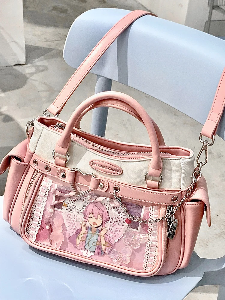 

Original Design Chain Love Lta Bag Comic Exhibition Two-dimensional Small Food Baby Bag One Shoulder Crossbody Handbag for Women