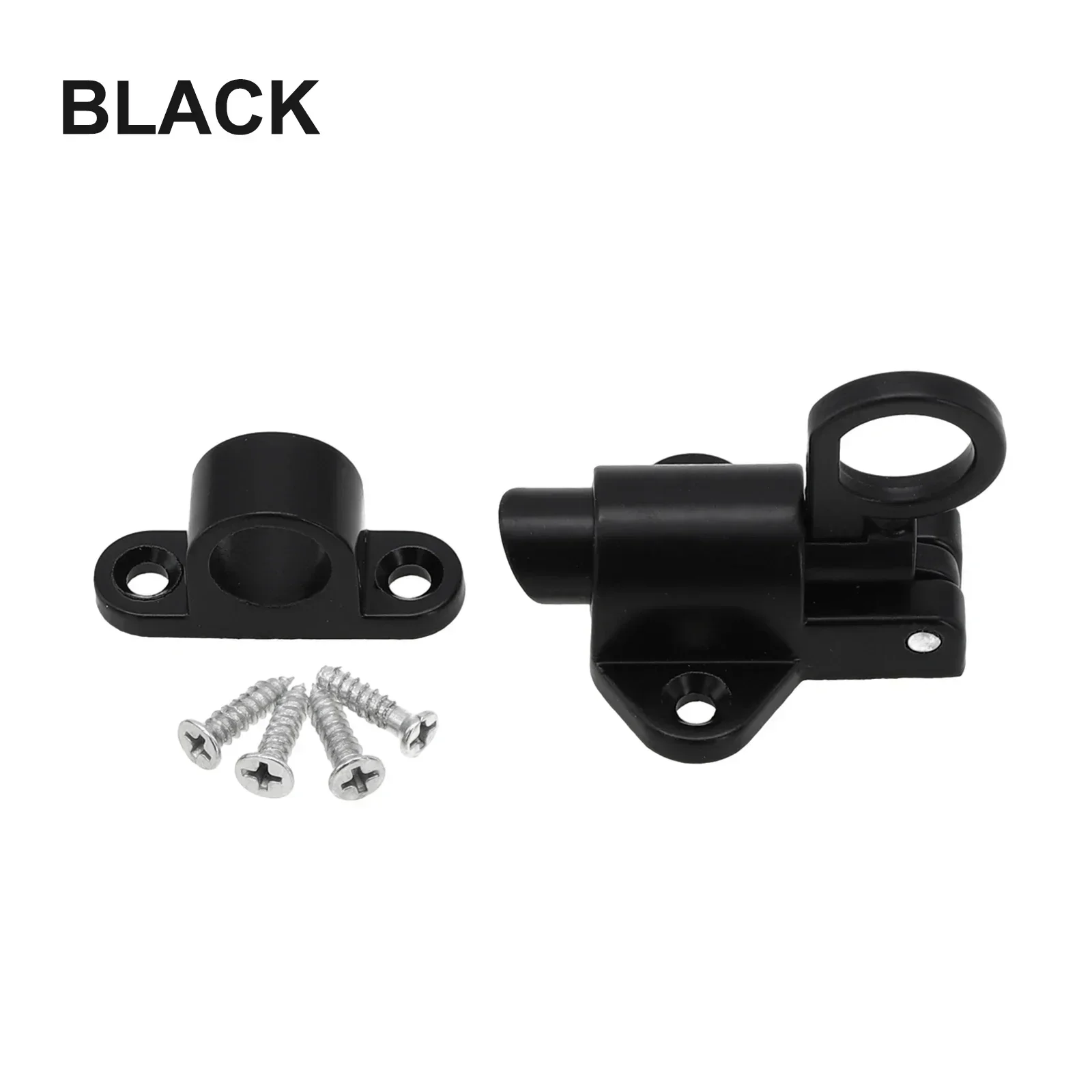 Pull Latch Lock Spring Gate Sicurezza sicura con viti Finestra 2 colori alluminio nero rimbalzo 2019 Nuovo di alta qualità