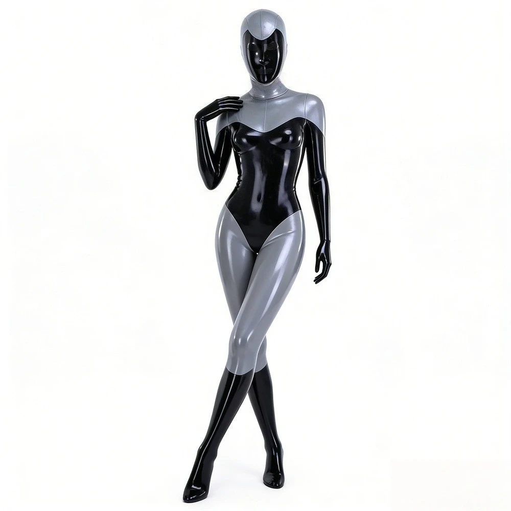 latex fetish hood sexy bodysuit rubber catsuits clubwearing male rubber bodysuit cosplay costume customized