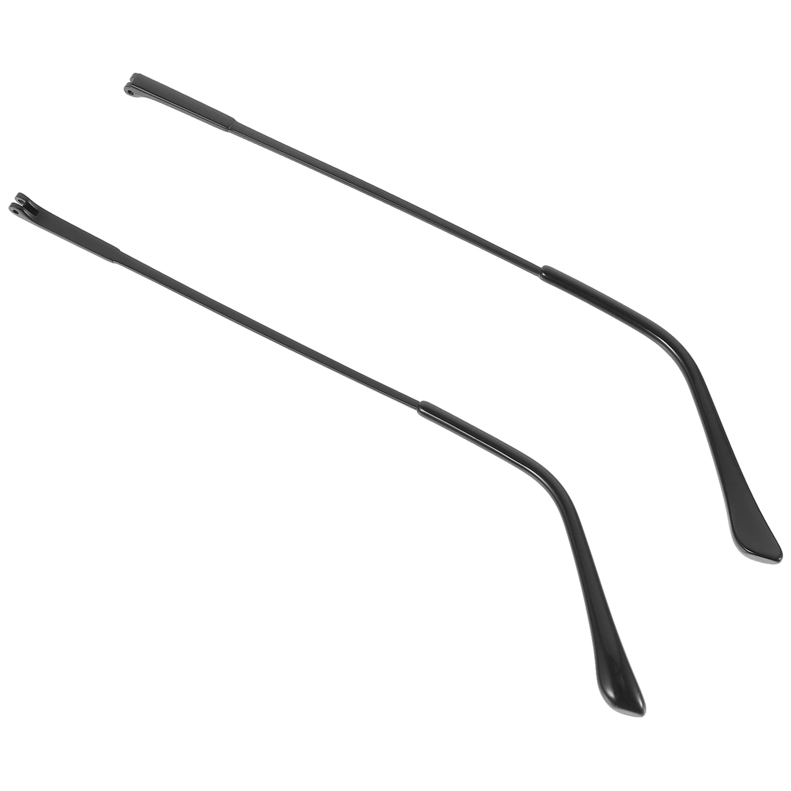 استبدال نظارات الساقين 1 مللي متر مزدوجة الأسنان النظارات المعدنية الأسلحة لقراءة النظارات الشمسية قصر النظر نصائح معبد البلاستيك الأسود