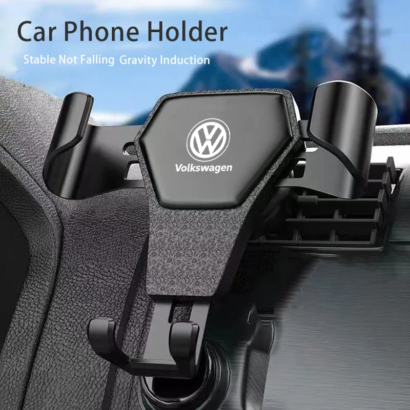 Gravity ABS Vehicle GPS Mobile Phone Holder Car Accessories For VW GTI Polo Golf Passat Tiguan Arteon Touareg Taigo Caddy Jetta