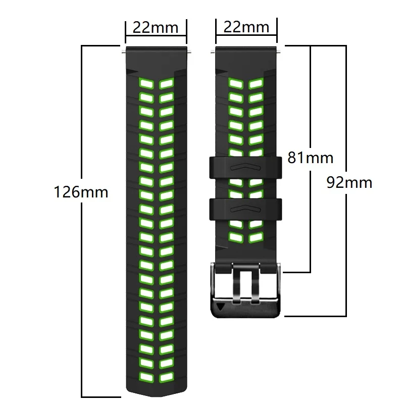 Silicone Strap 22mm Watchband For Xiaomi Mi Watch S1 Pro /S1 Active Color 2/Mi Watch S2 46mm 42mm Wristband Belt Bracelet Correa image 2