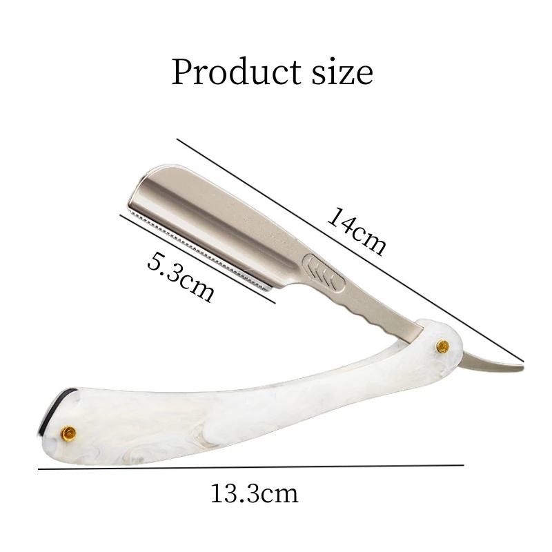Japanese Feather Razor Manual Folding Shaver Replaceable Blade ABS Barber Shop Beard Trimmer  Safety Shaving Blade Holder Y0620