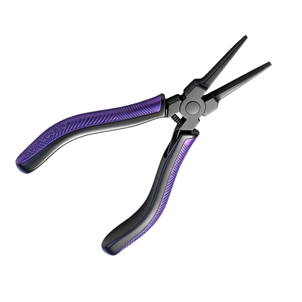 V Alloy Steel Flat Head Pliers for 3D Print Support Removal on Prototypes with Tight Tolerances and Small Features