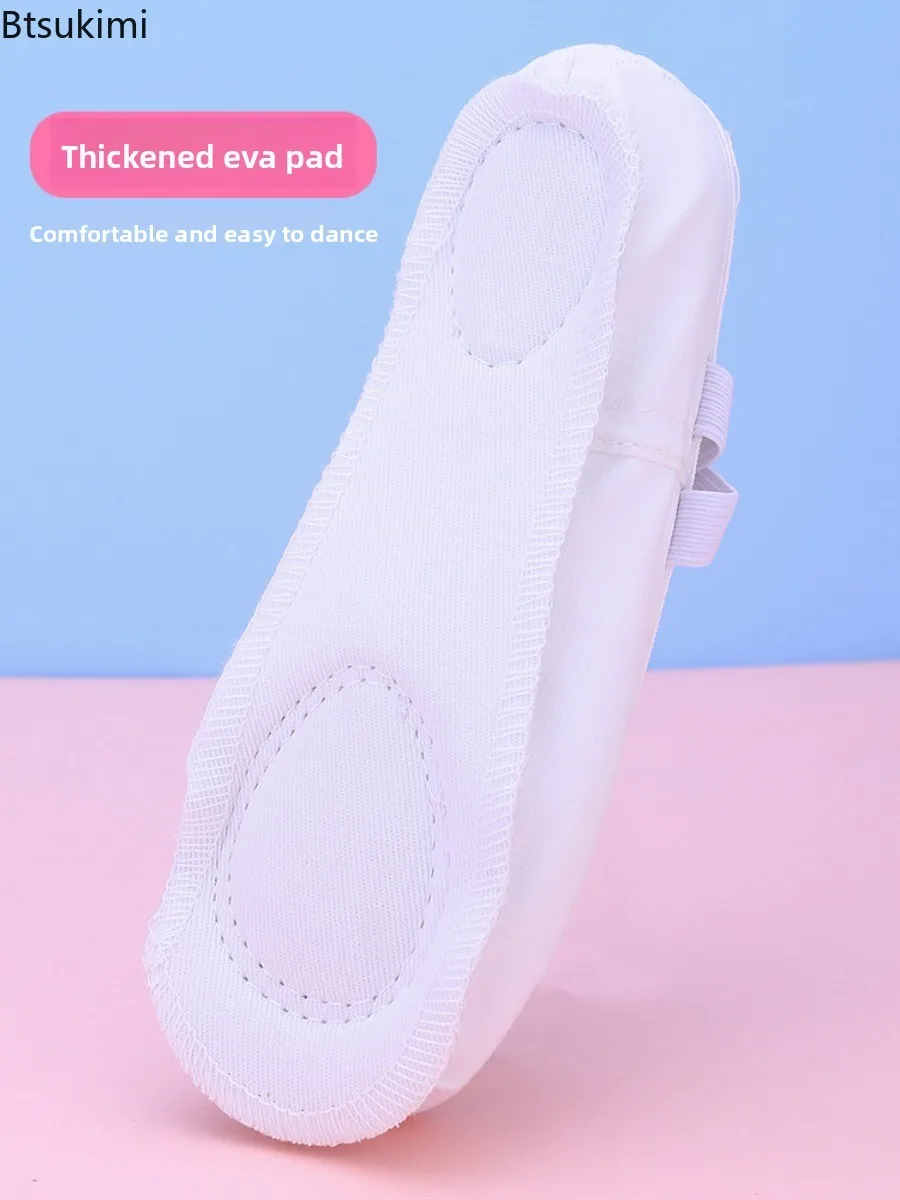 Ballet Dance Shoes Yoga Gym Flat Slippers Rainbow Kids Women Ballet Flats Children Practise Dance Shoes Soft Sole Training Shoe