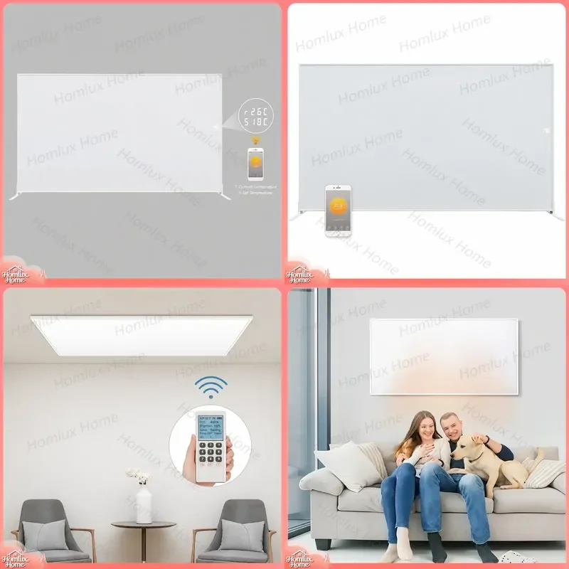 Energy Saving Heater Wall Mounted Instant Infrared Panel Heater Portable Indoor Heating Device Smart Temperature