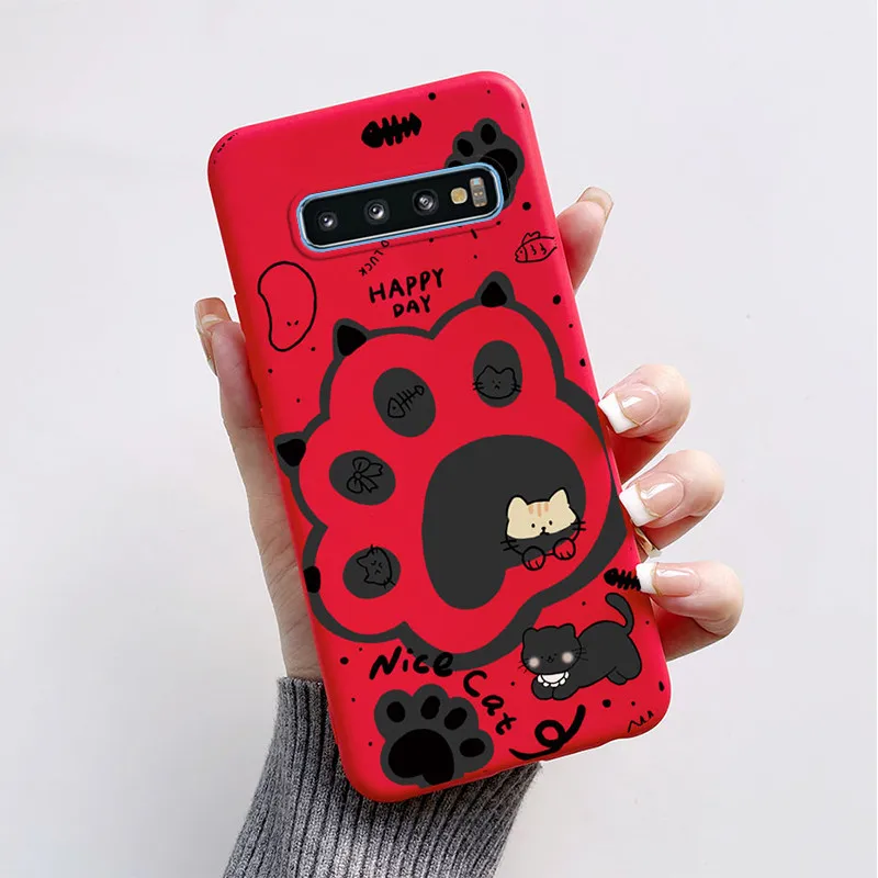 Case For Samsung Galaxy S10 S 10 Plus S10E Phone Cover Cute Butterfly Painted Soft TPU Coque For Samsung S10 5G S10+ S10E Funda