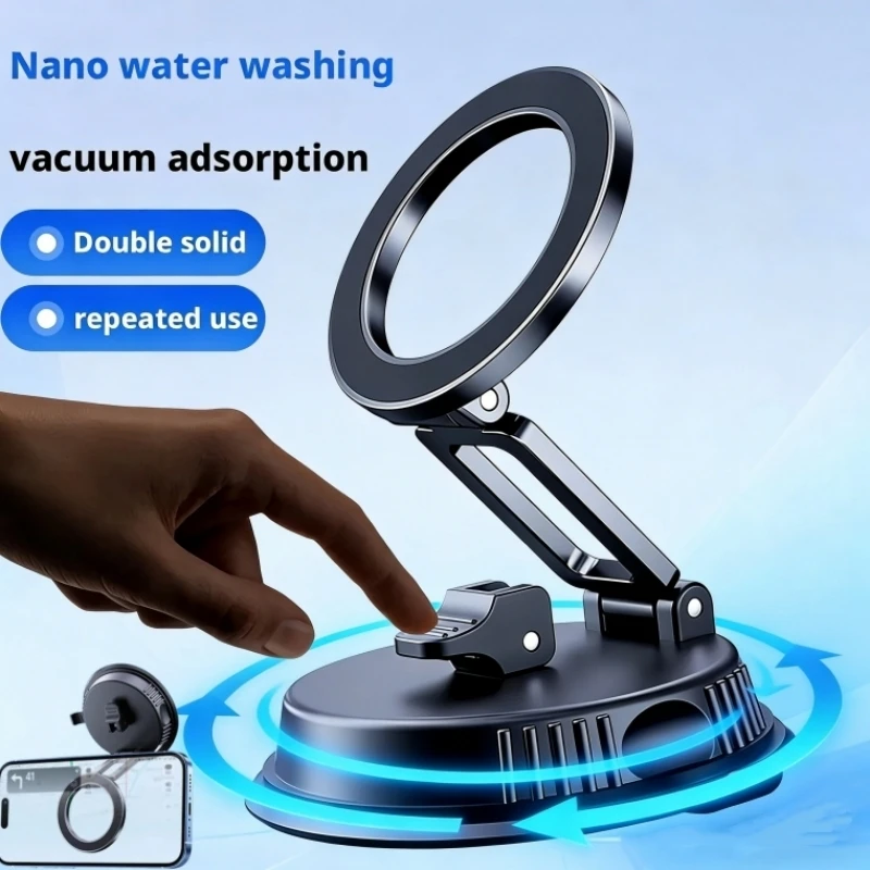 

Новый автомобильный магнитный держатель для телефона с вакуумной присоской, складное портативное крепление для автомобильной навигации, руки для всех сотовых телефонов