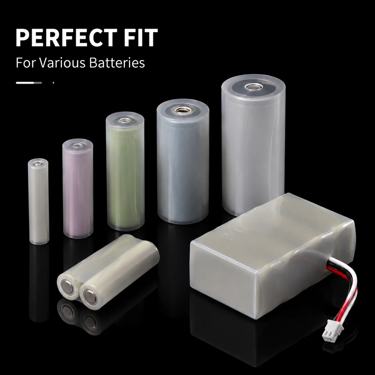 Transparent PVC Heat Shrink Tubing Wide 30-100mm Insulation/Corrosion/Wire Sorting, Damage Repair Sleeve
