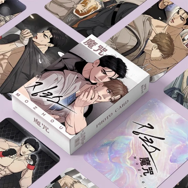 New Korean Comic Set Magic Spell Laser Lomo Card Manga Characters 3 Inches Photo Card Fans Collection Cards