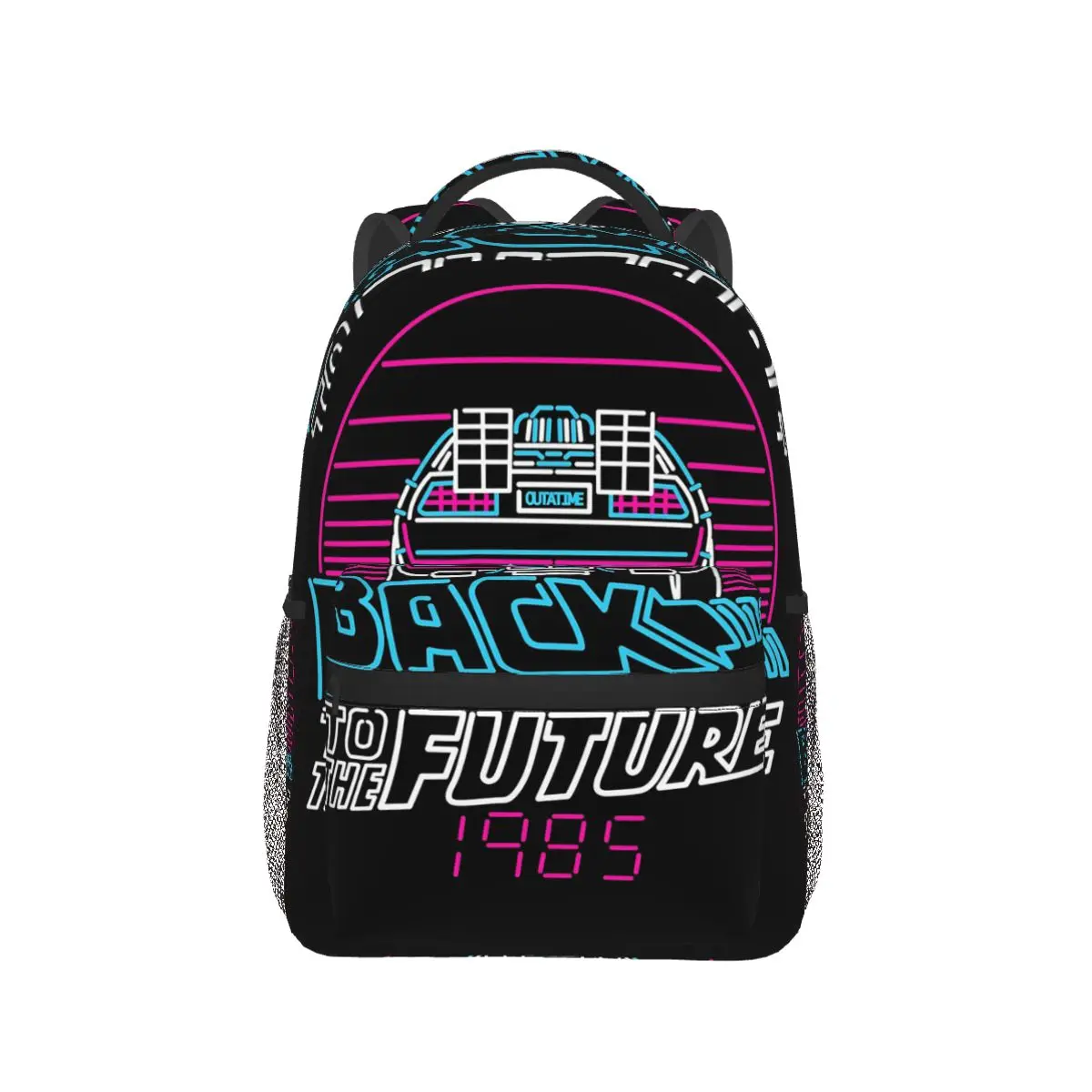 Back To The Future 80s Delorean Future 1985 Backpack Hot Sale Daypack Children BookBag School Bag Shoulder Bags for Men Women