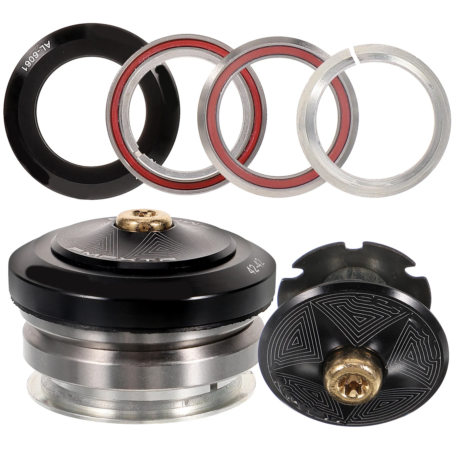 1Set Bike Bearing Headset Sturdy Metal Professional Front Fork Stem Accessory Bike Headset Bearing Part Bicycle Headsets