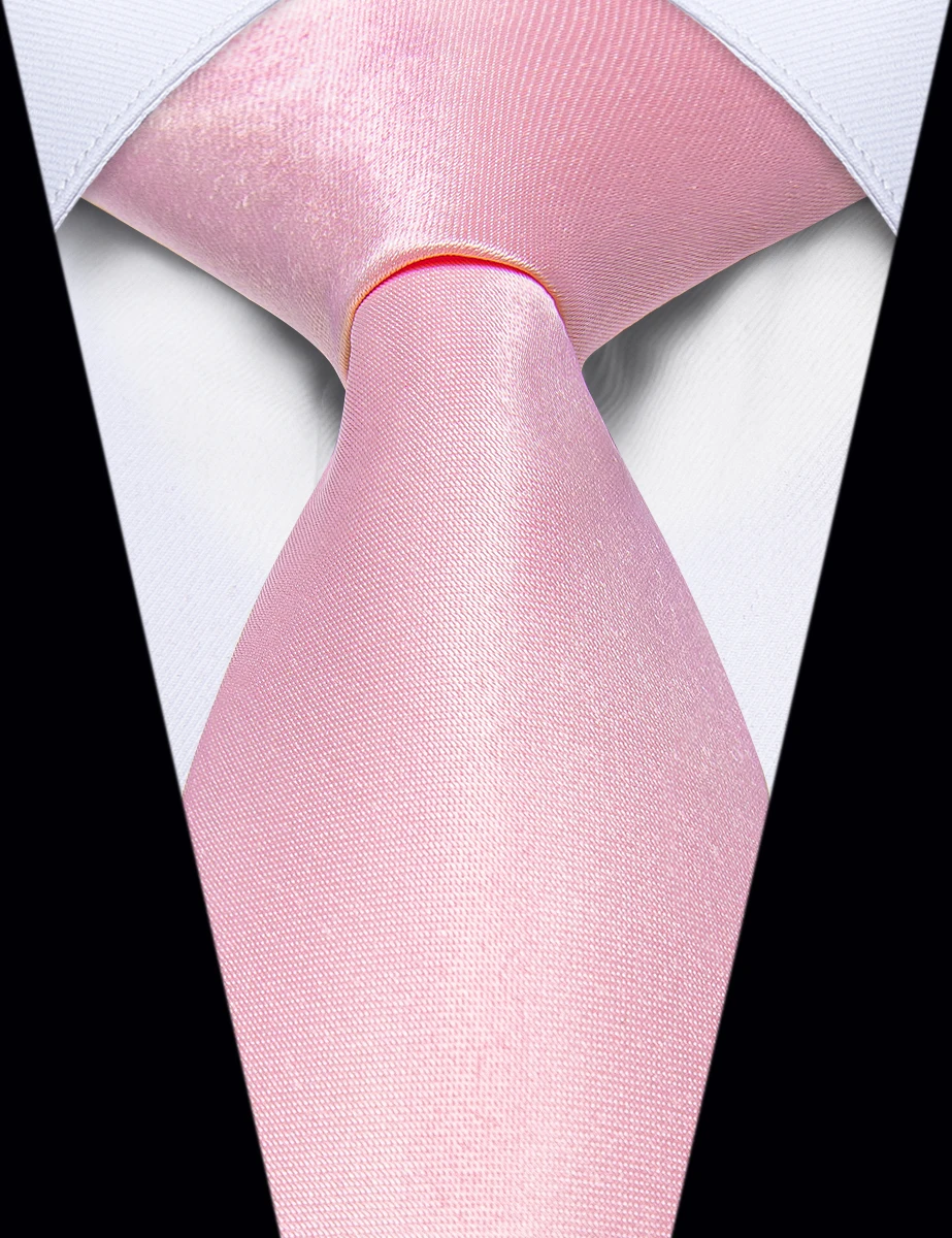 Corbata rosa palo para hombre, corbata de seda de lujo, color rosa sólido, bolsillo cuadrado, diseño clásico con cremallera, regalo de boda y oficina