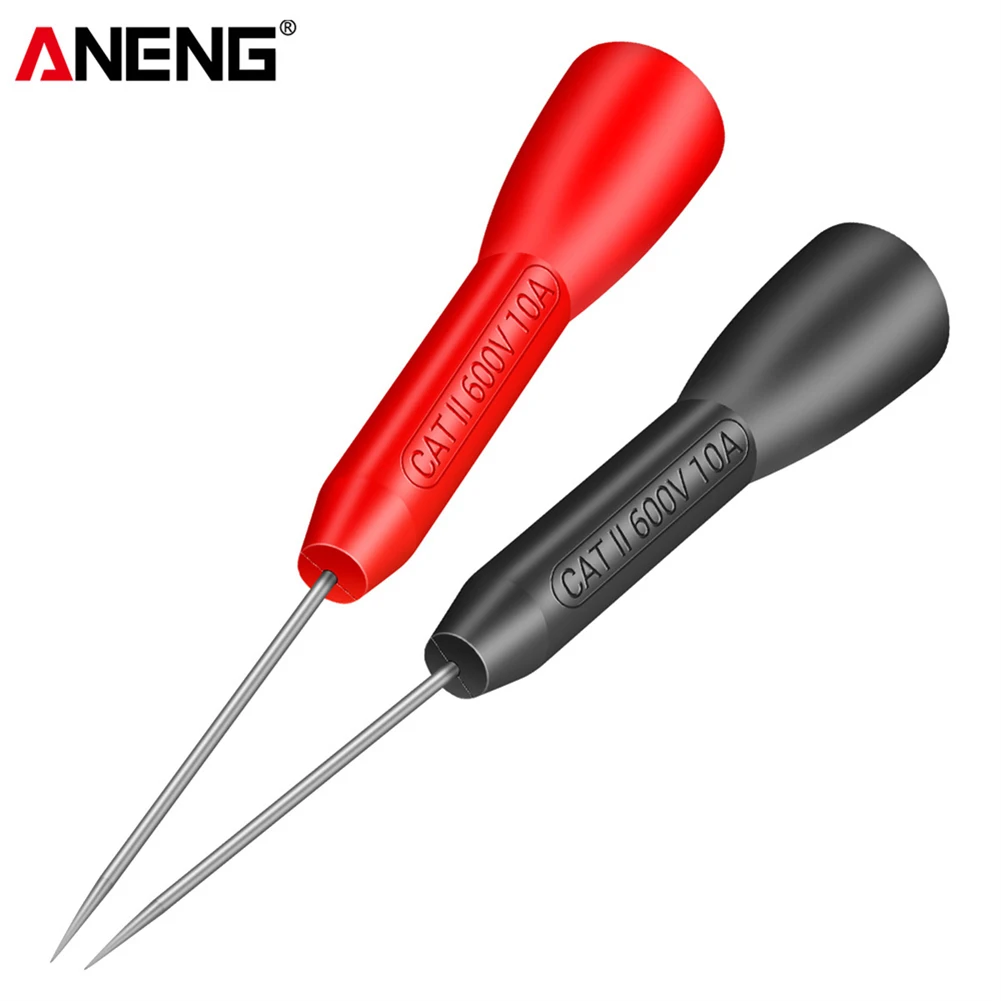 2pcs Piercing Needles Tip Non-destructive Test Probes Multimeter Test Probe Anti-breaking Sensitive Accurate