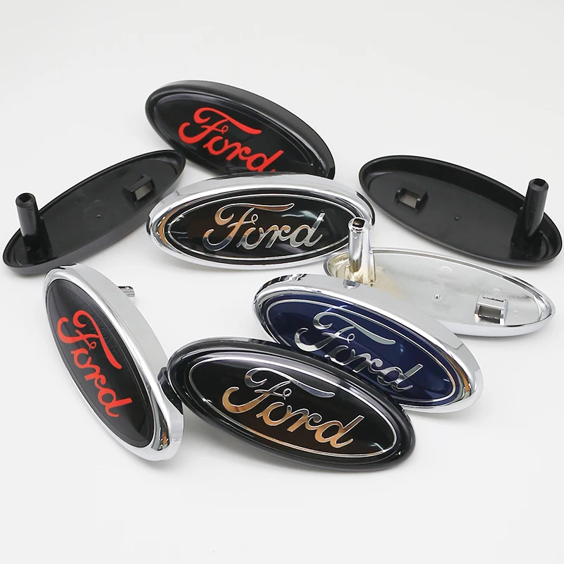 

14.5x6.5cm ABS Car Front Emblem Badge for Ford Focus 2 3 Mondeo Ranger Mustang Kuga Explorer Fiesta Transit Auto Accessories