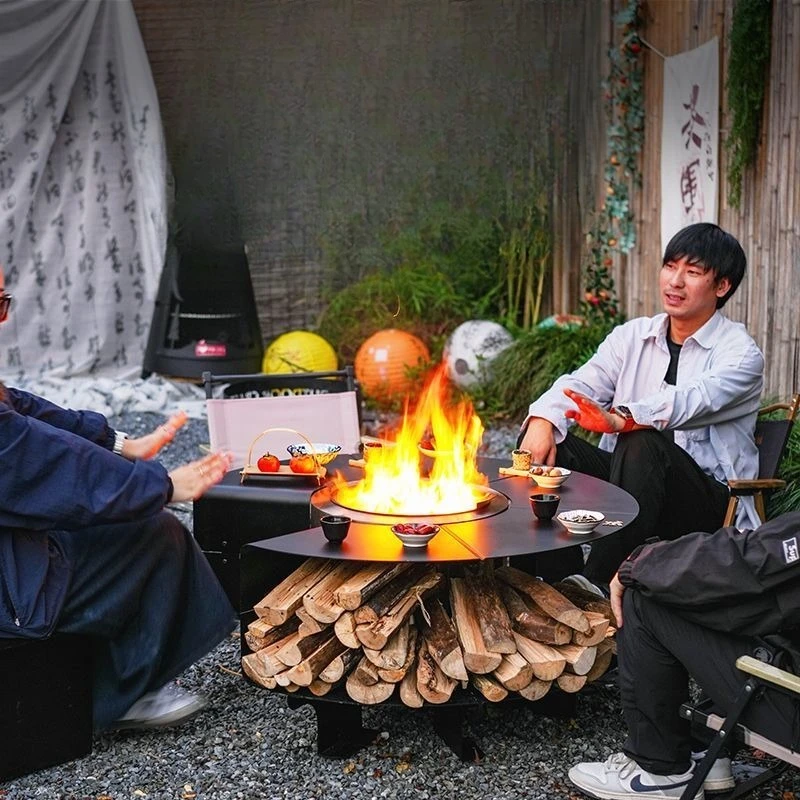 

Multifunctional BBQ Table Stove Heating Stove Household Low Smoke Campfire Stove