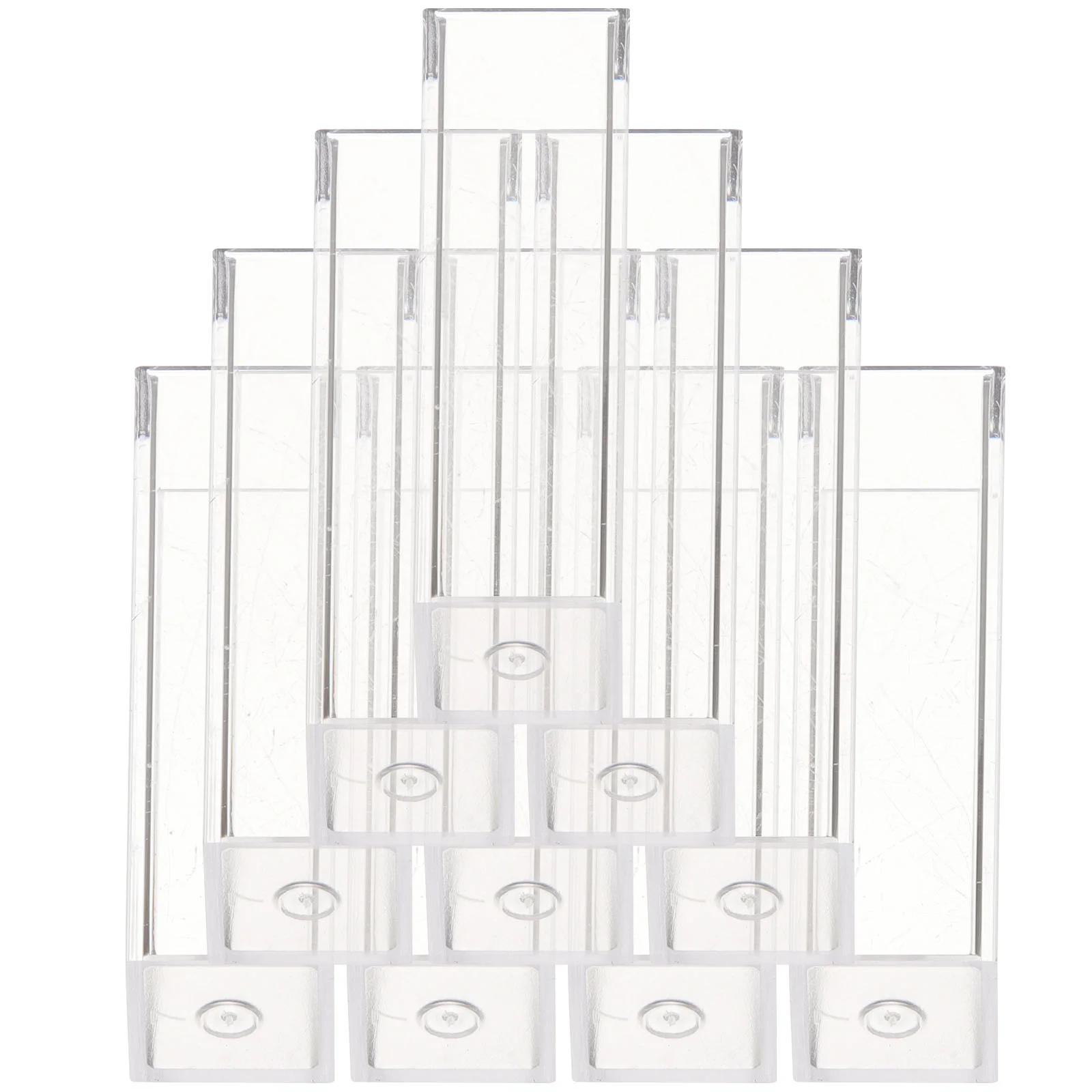 10PCS 45ML Polystyrene Disposable Plastic Cuvette(Transparent)