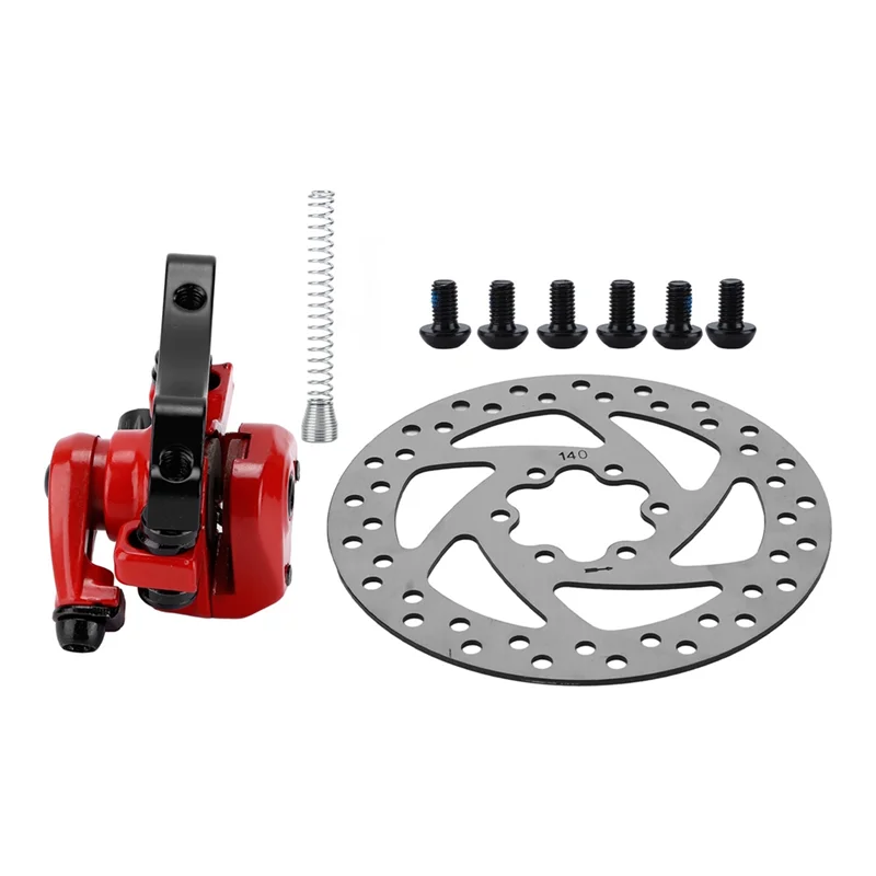 جديد-سبائك الألومنيوم 140 مللي متر قرص فرامل الفرجار عدة 6 ثقوب مقاومة للاهتراء للدراجات البخارية الكهربائية #4