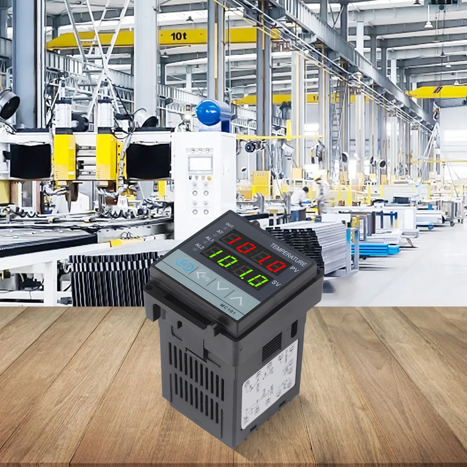 

MC101 Цифровой ПИД-термостат для отопления и охлаждения с регулируемыми входными сигналами для термопаров и 4-значным дисплеем RTD