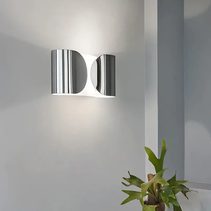 

Flos Foglio Vintage Wall Light Modern led Wall Lamp Indoor Decor for Bedroom Bedside Black Gold White Metal Wall Lamp