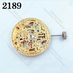 China mechanical movement Hangzhou 2189 gold skeleton mechanical movement watch movement parts