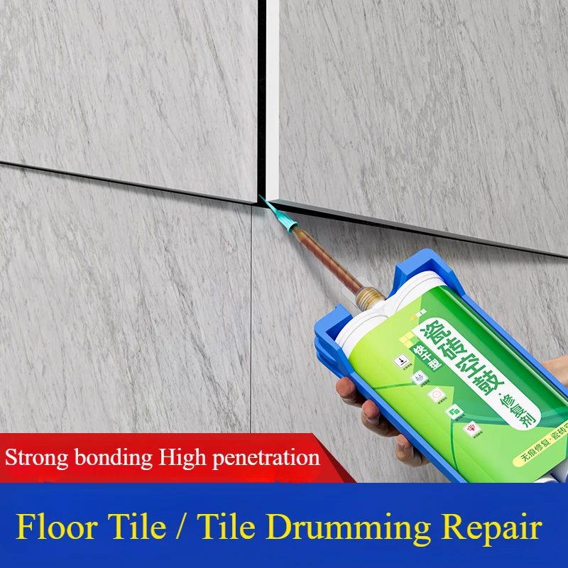 400Ml Perekat Ubin Keramik Cepat Kering Drum Berongga Ikatan Kuat Khusus untuk Memperbaiki Isi Injeksi Warping Ubin