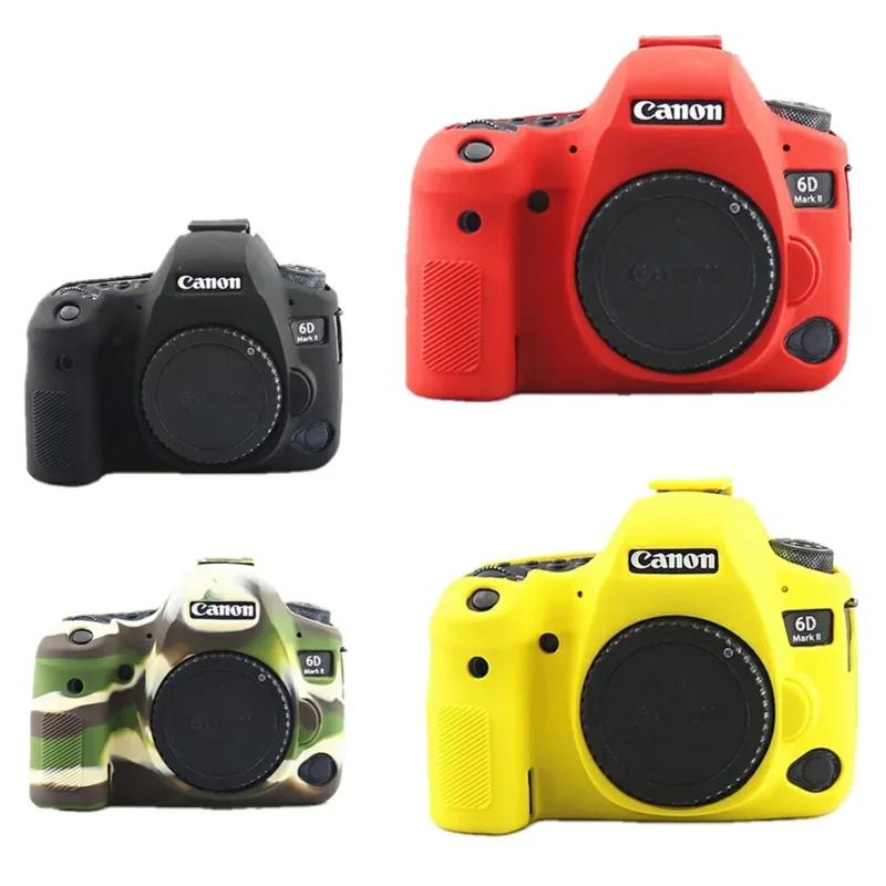 

For Canon EOS 6D Mark II 2 6D2 6DII DSLR Digital Camera ONLY 6DII Silicone Armor Skin Case Body Cover Protector