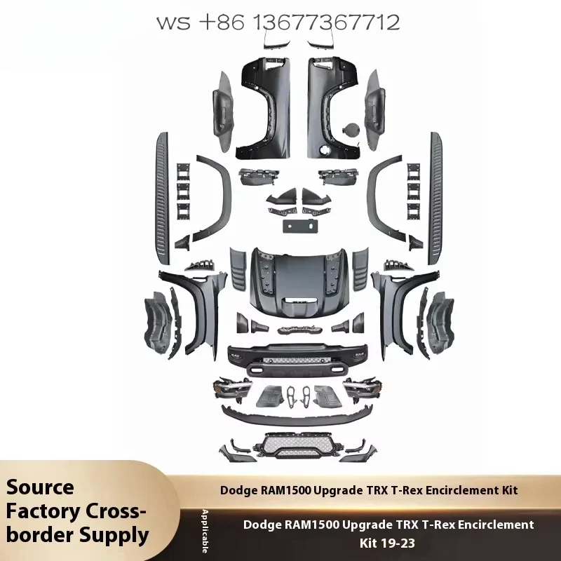 Factory hot salesFor  RAM1500 Body Kit Upgrade with  T-Rex Car Fenders Plastic Material Body Kit