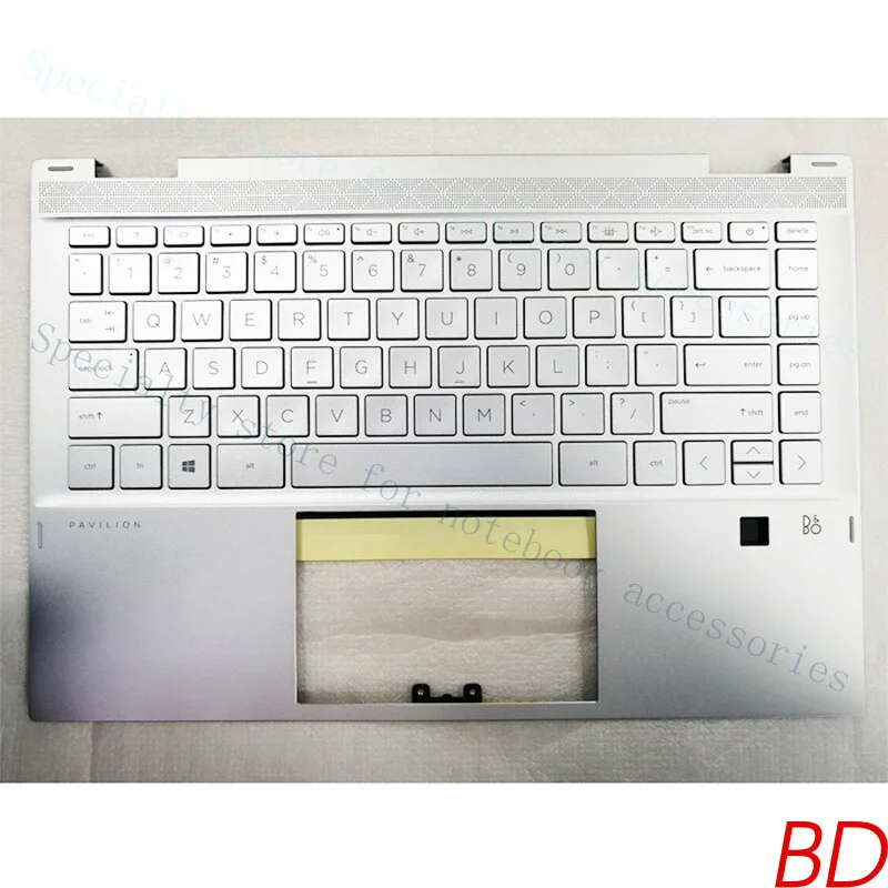 

A+L96521-001 Для HP 14-DW 14T-DW TPN-Q171 C Shell с клавиатурой с подсветкой и отверстием для сканера отпечатков пальцев