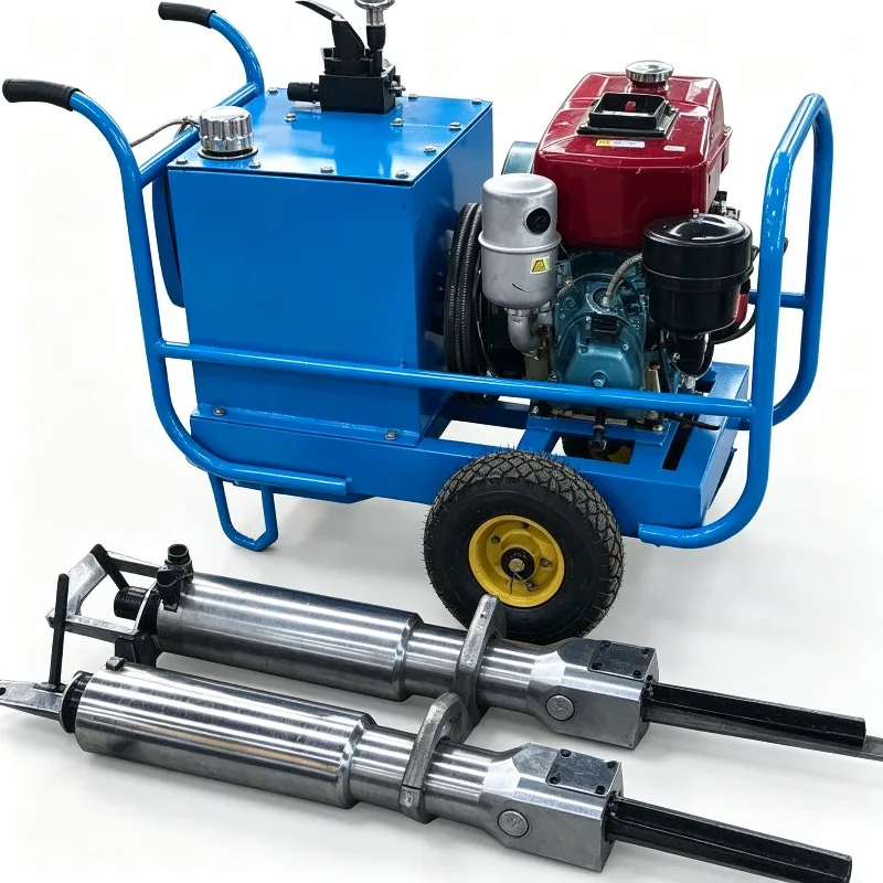 Electric Hydraulic Rock Splitter Stone Breaking Machine 400T Splitting Force Mining Quarry Concrete Demolition Equipment