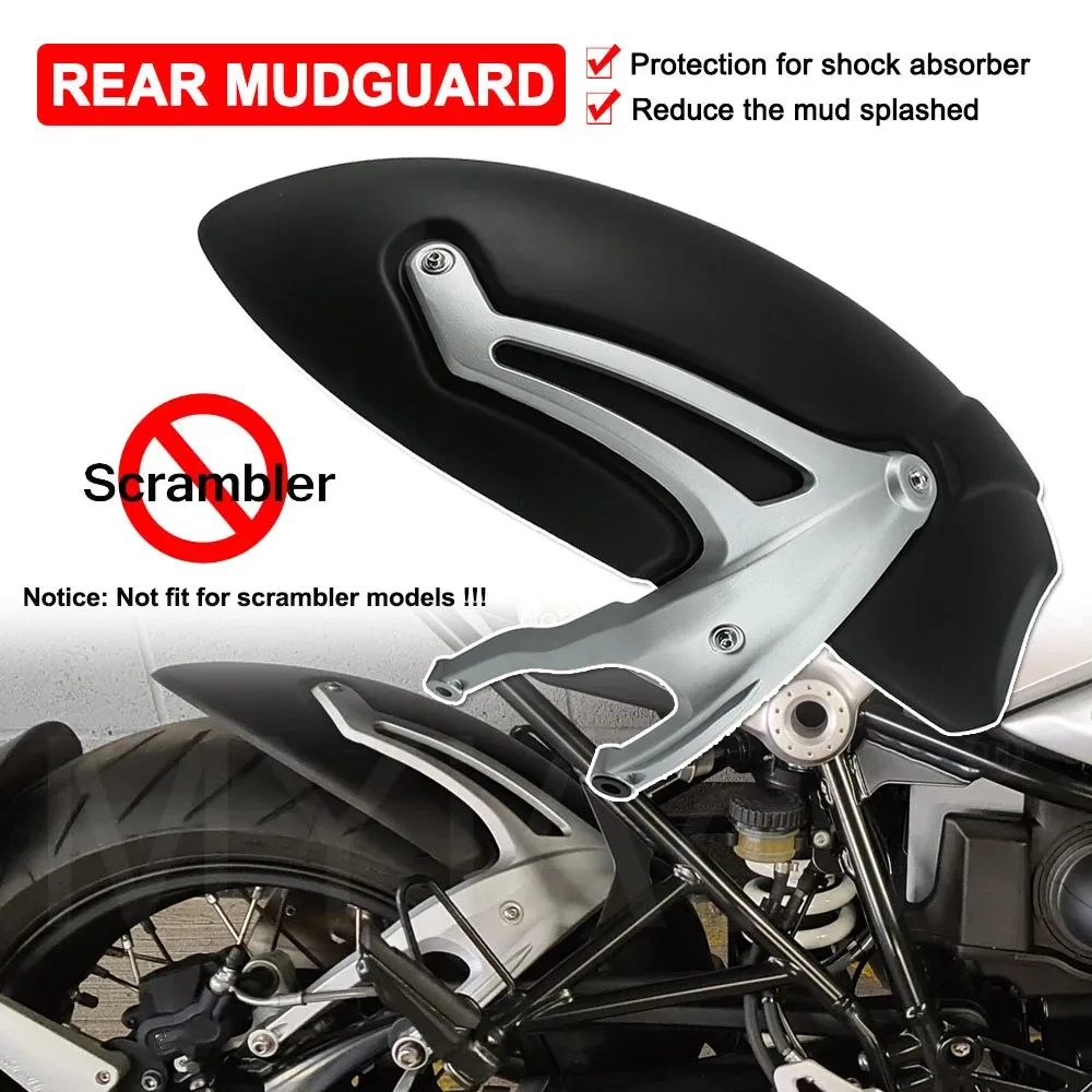 Motorcycle Rear Fender Mudguard For BMW R nine T RNINET R9T Pure Racer Urban 2014- 2022 2023 2024 Mud Splash Guard Tire Hugger 