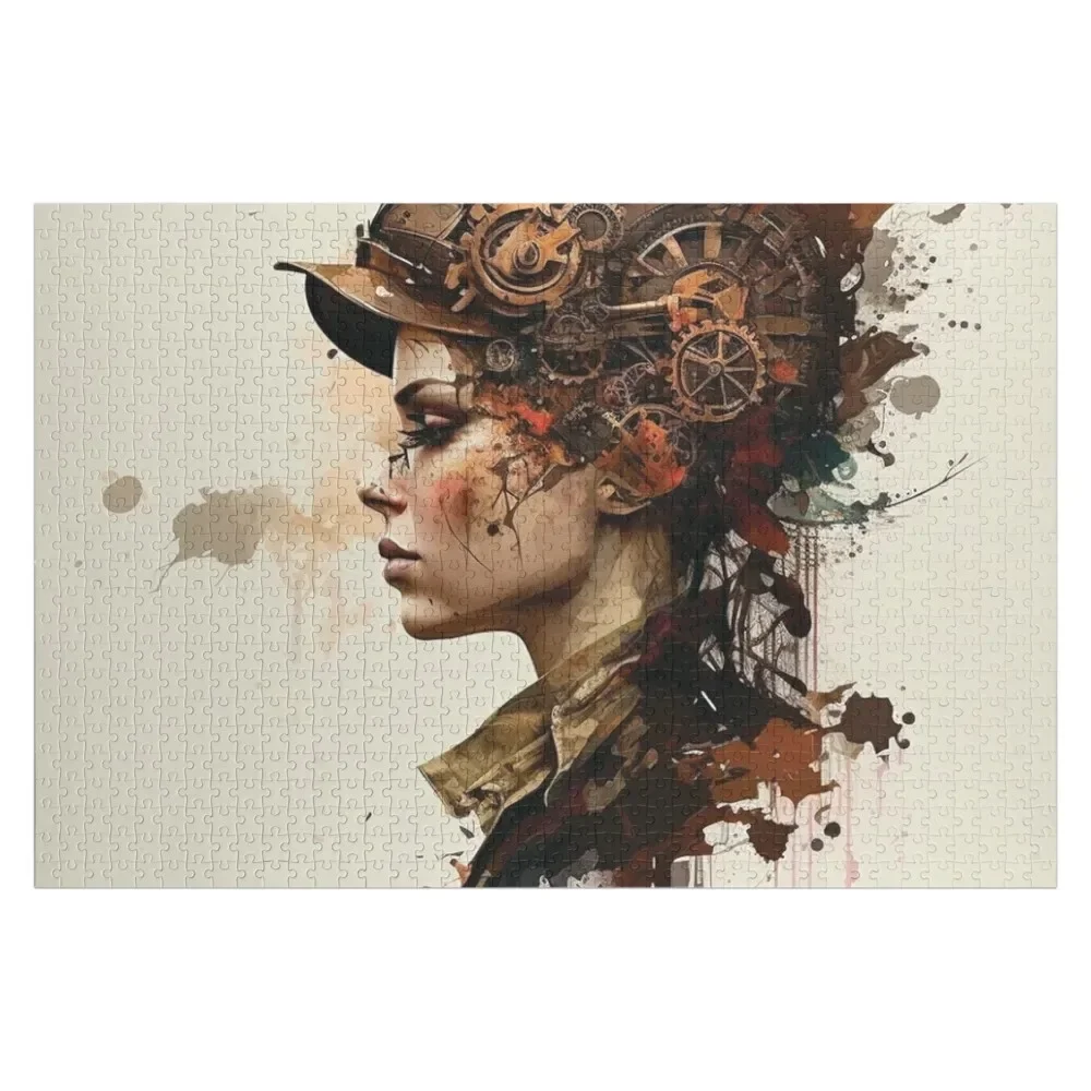 

Steampunk Portraits, Silhouettes of the Machine #11 Jigsaw Puzzle Wooden Decor Paintings Wood Animals Puzzle