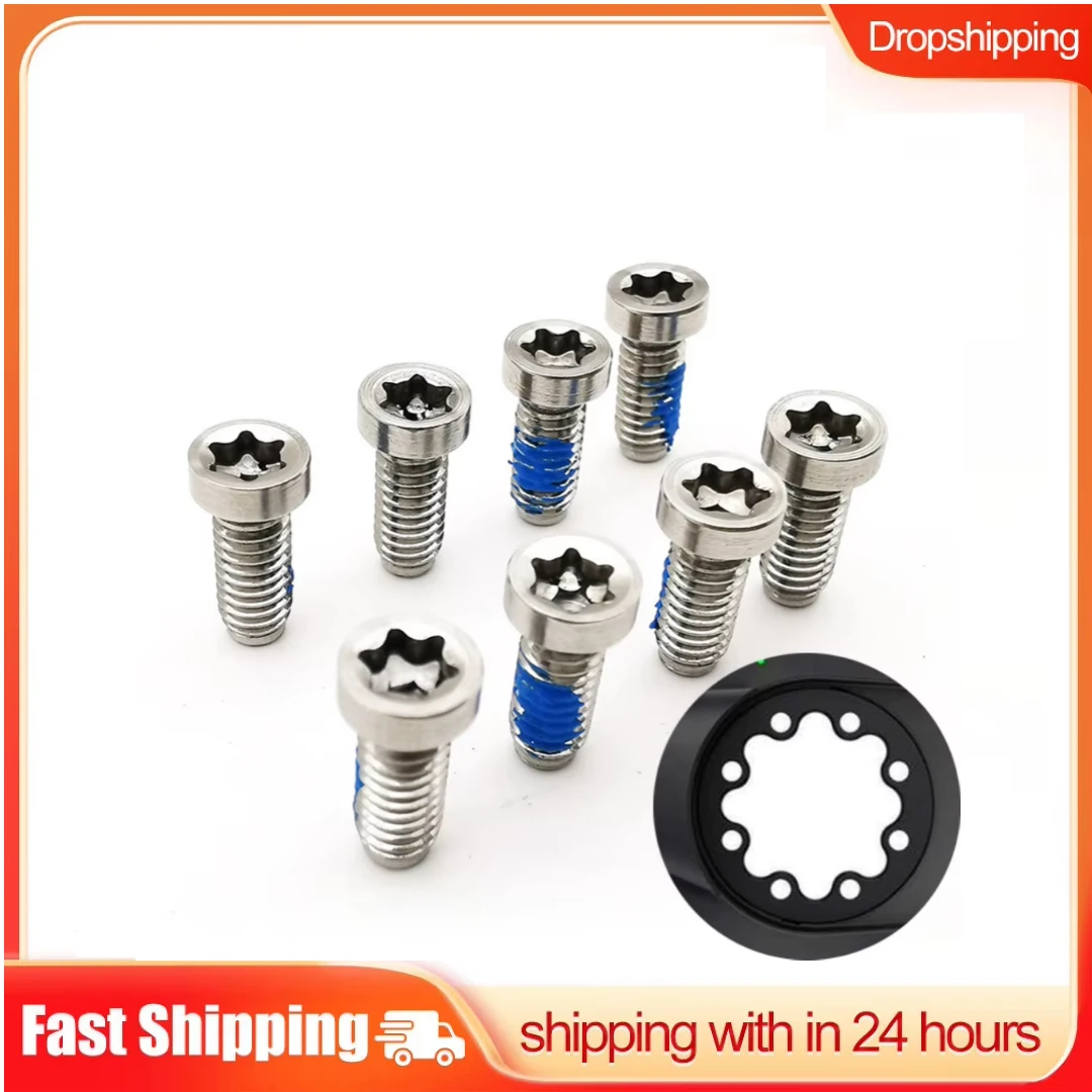 

8 Pcs Road Bike Chainring Crank Bolt For-Sram QUARQ Rival AXS Force Red 12 Speed Stainless Steel Crank Bolts Cycling Parts