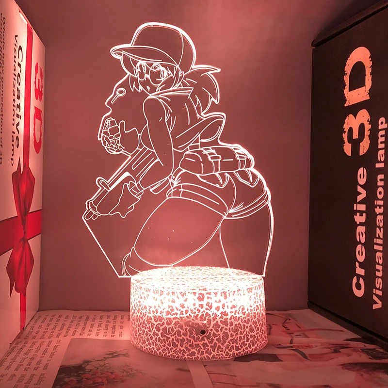 Metal Slug Figuur FIO 3d Led Nachtlampje Voor Slaapkamer Aanpasbare Heroes Acryl Bedlampje Game Room Decor Kindercadeau