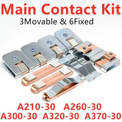 Main Contact Kit For Magnetic Contactor A210-30 A260-30 A300-30 A320-30 Moving And Fixed Contacts Contactor Contacts Game Set AF