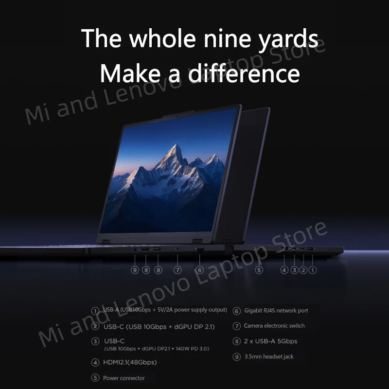 لعبة Lenovo LEGION R7000P 2025 R9 8940HX/R9 8945HX RTX 5060/5070 8G 16 بوصة 2.5K 240 هرتز #4