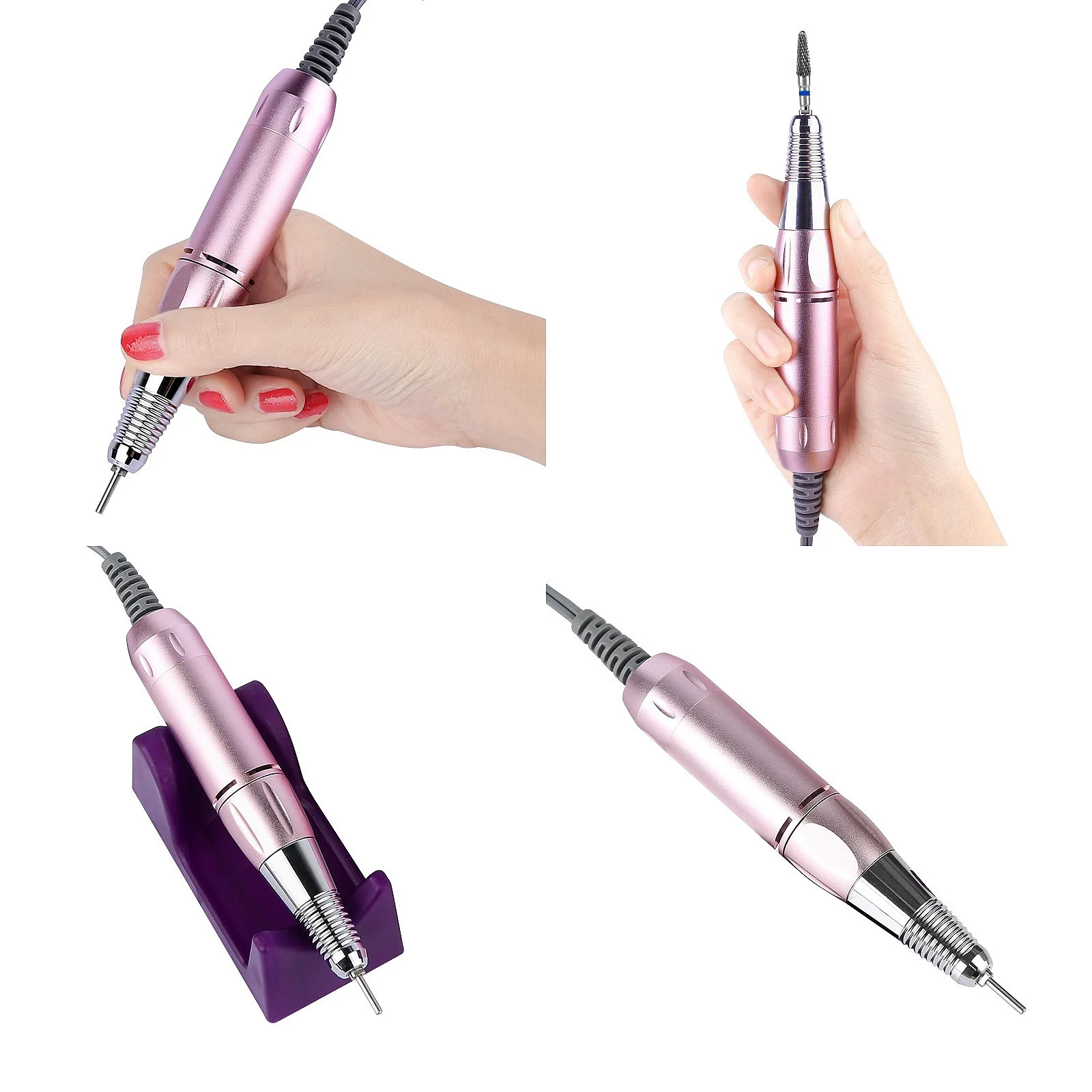 Portable Nail Drill Handle 101 Rechargeable Cuticle Remover Polisher Replacement Cord